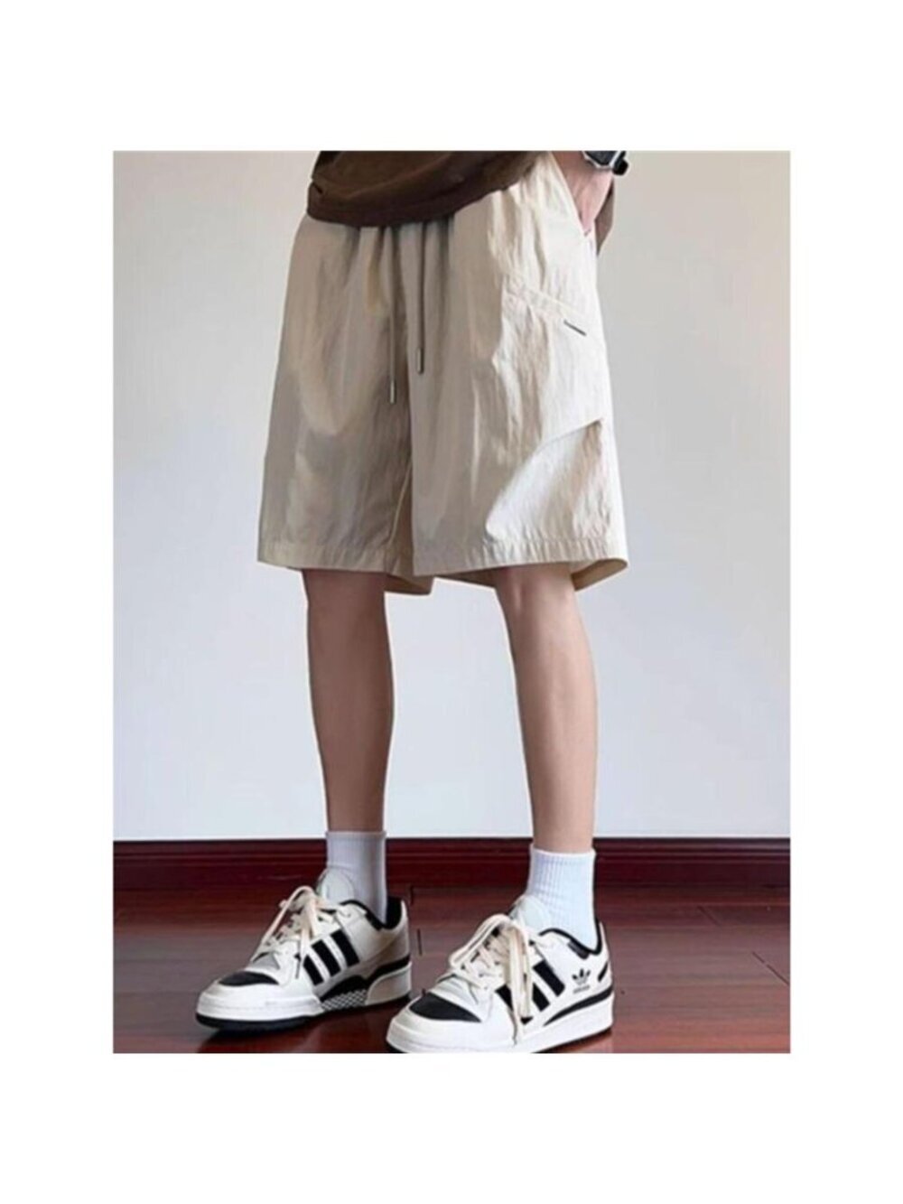 Men's Plus Size Casual Loose-Fit Drawstring Shorts